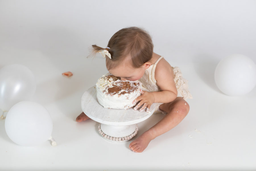 San Jose Newborn Baby 1st Birthday Cake Smash Photography